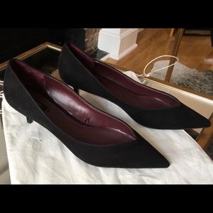 Zara black suede pumps 9/39 NEW